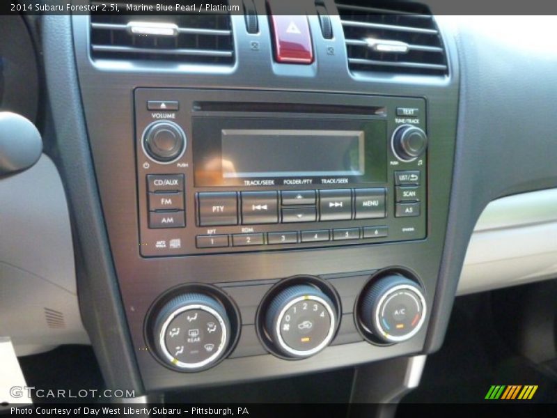 Marine Blue Pearl / Platinum 2014 Subaru Forester 2.5i