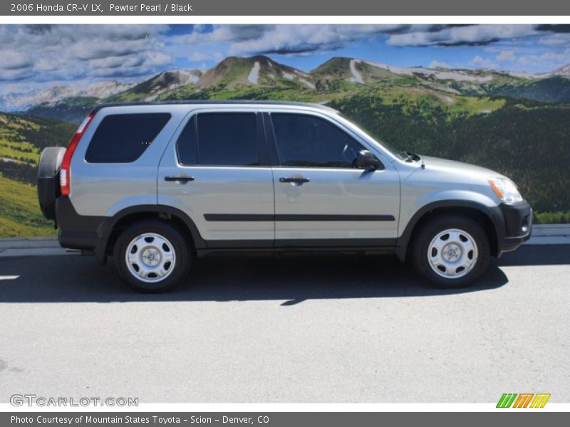 Pewter Pearl / Black 2006 Honda CR-V LX