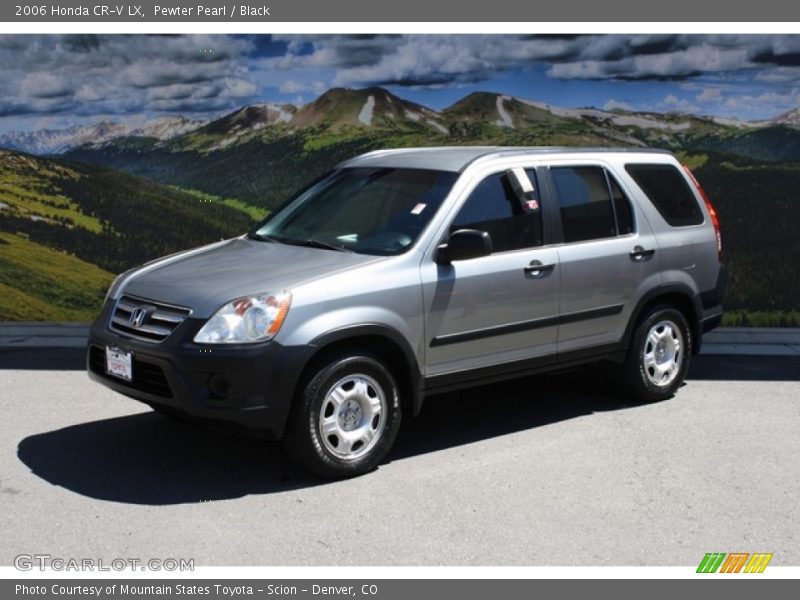 Pewter Pearl / Black 2006 Honda CR-V LX