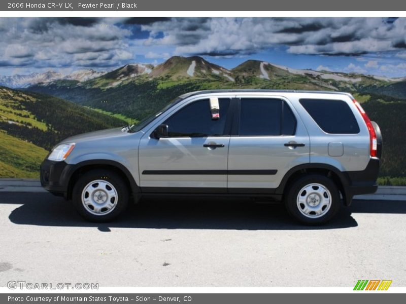 Pewter Pearl / Black 2006 Honda CR-V LX