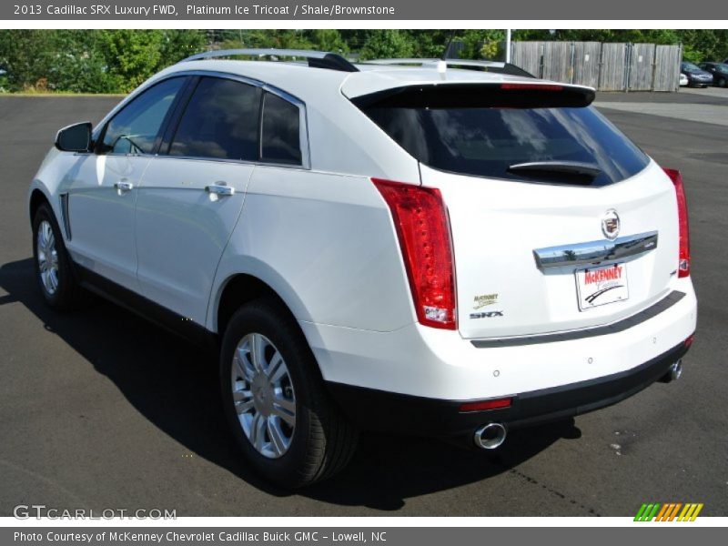 Platinum Ice Tricoat / Shale/Brownstone 2013 Cadillac SRX Luxury FWD