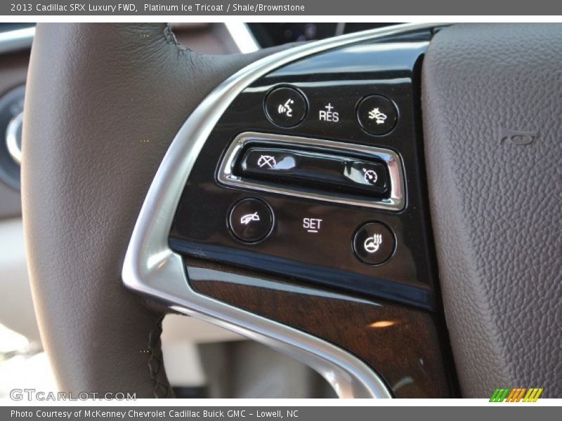 Platinum Ice Tricoat / Shale/Brownstone 2013 Cadillac SRX Luxury FWD