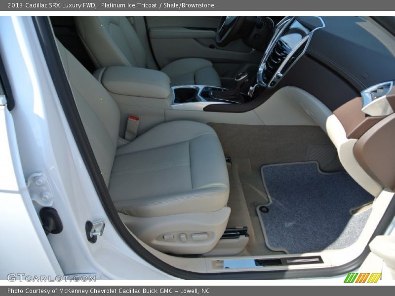 Platinum Ice Tricoat / Shale/Brownstone 2013 Cadillac SRX Luxury FWD