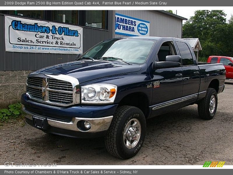 Patriot Blue Pearl / Medium Slate Gray 2009 Dodge Ram 2500 Big Horn Edition Quad Cab 4x4