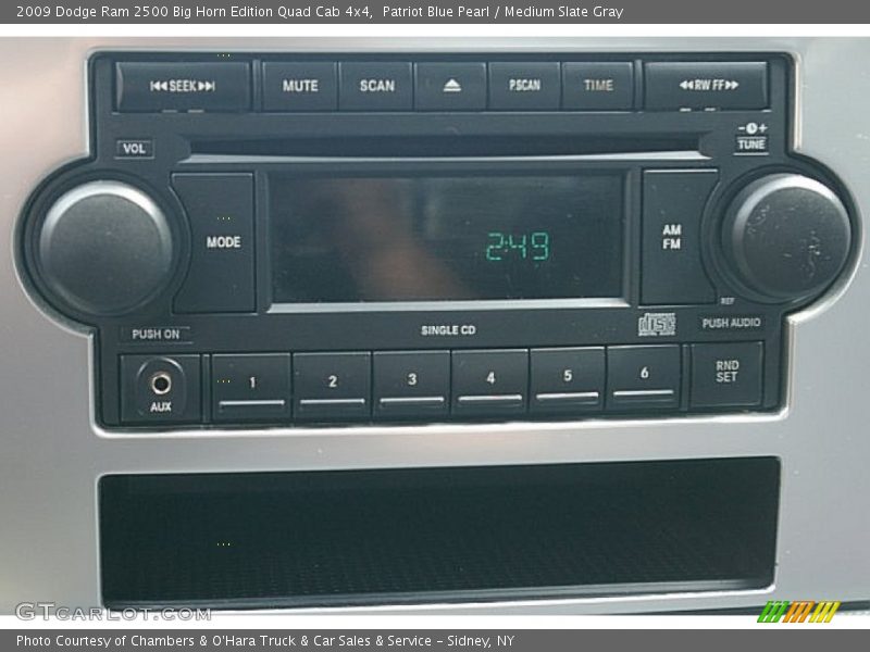 Patriot Blue Pearl / Medium Slate Gray 2009 Dodge Ram 2500 Big Horn Edition Quad Cab 4x4