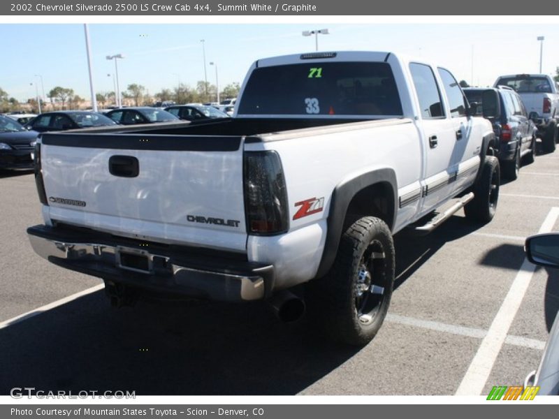 Summit White / Graphite 2002 Chevrolet Silverado 2500 LS Crew Cab 4x4