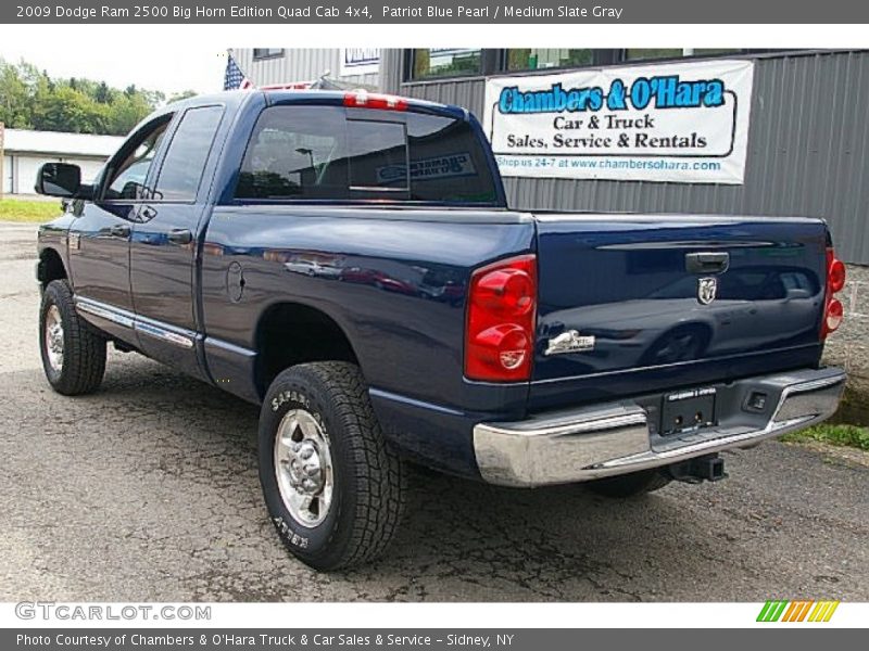 Patriot Blue Pearl / Medium Slate Gray 2009 Dodge Ram 2500 Big Horn Edition Quad Cab 4x4