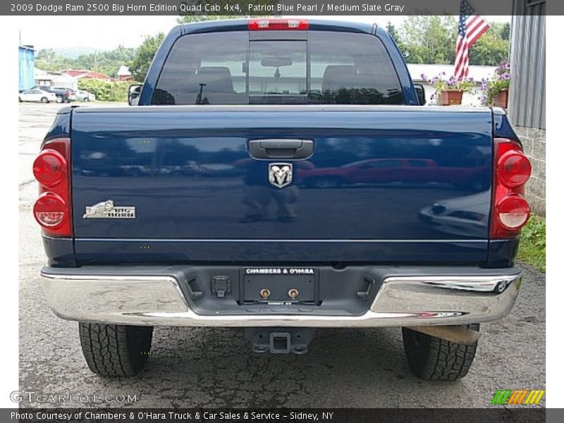 Patriot Blue Pearl / Medium Slate Gray 2009 Dodge Ram 2500 Big Horn Edition Quad Cab 4x4