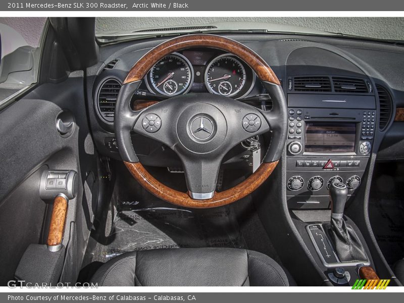Arctic White / Black 2011 Mercedes-Benz SLK 300 Roadster