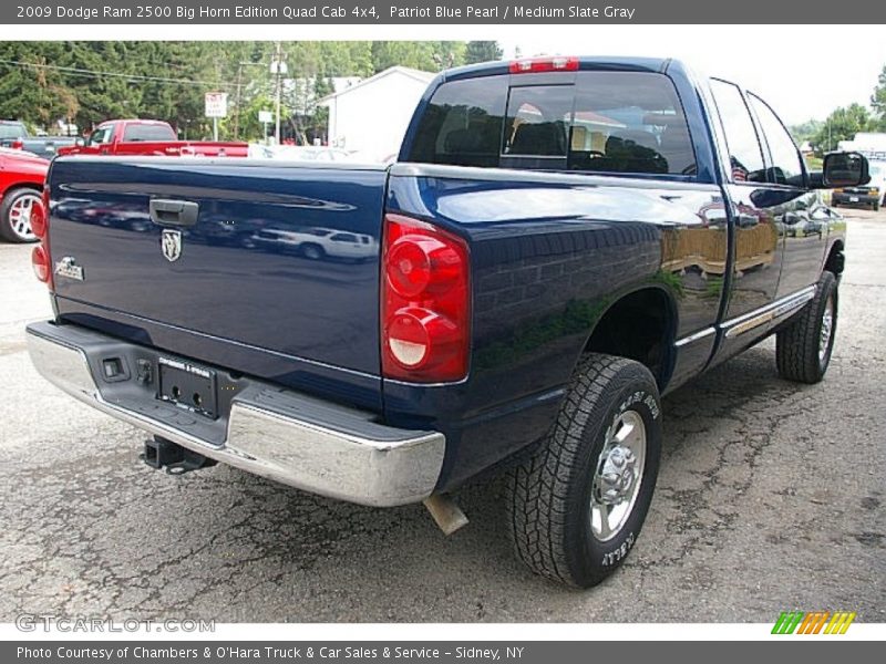 Patriot Blue Pearl / Medium Slate Gray 2009 Dodge Ram 2500 Big Horn Edition Quad Cab 4x4