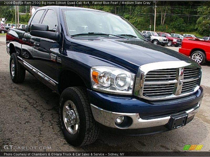 Patriot Blue Pearl / Medium Slate Gray 2009 Dodge Ram 2500 Big Horn Edition Quad Cab 4x4