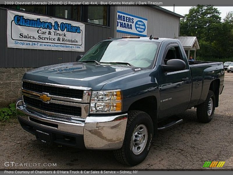 Blue Granite Metallic / Dark Titanium 2009 Chevrolet Silverado 2500HD LS Regular Cab 4x4