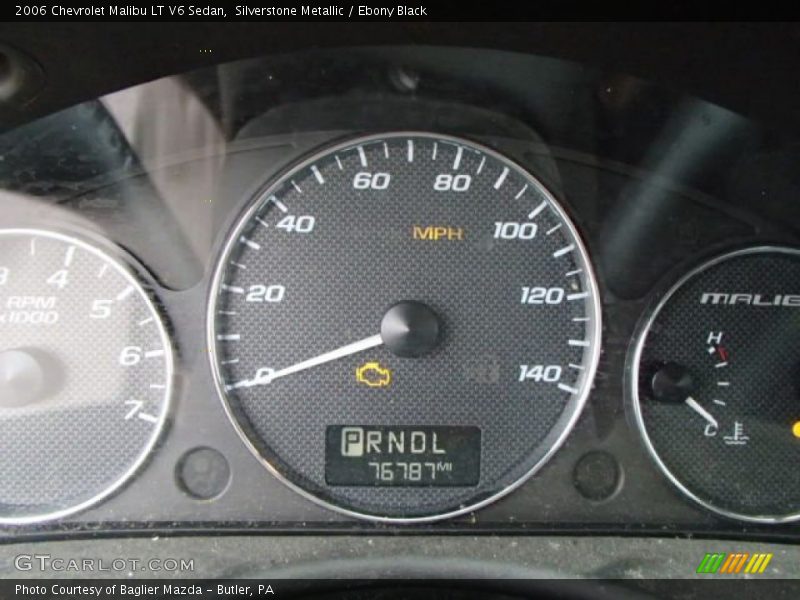 Silverstone Metallic / Ebony Black 2006 Chevrolet Malibu LT V6 Sedan