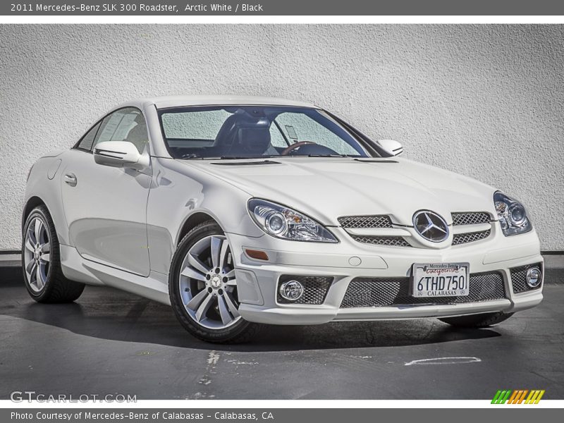 Arctic White / Black 2011 Mercedes-Benz SLK 300 Roadster
