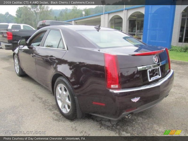 Black Cherry / Cashmere/Cocoa 2009 Cadillac CTS 4 AWD Sedan