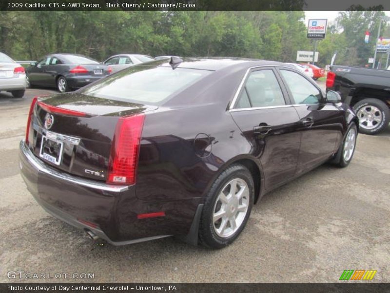 Black Cherry / Cashmere/Cocoa 2009 Cadillac CTS 4 AWD Sedan