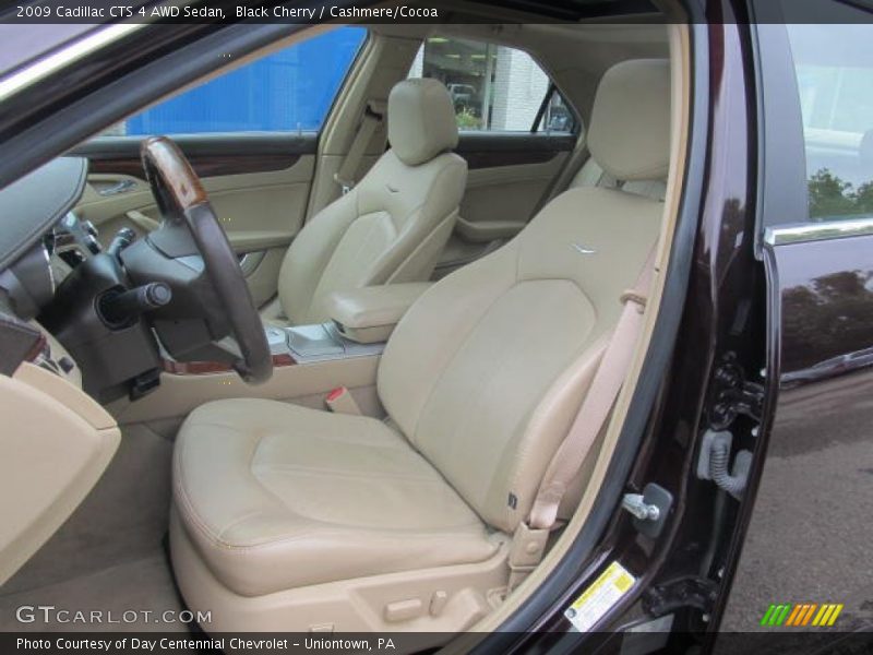 Black Cherry / Cashmere/Cocoa 2009 Cadillac CTS 4 AWD Sedan