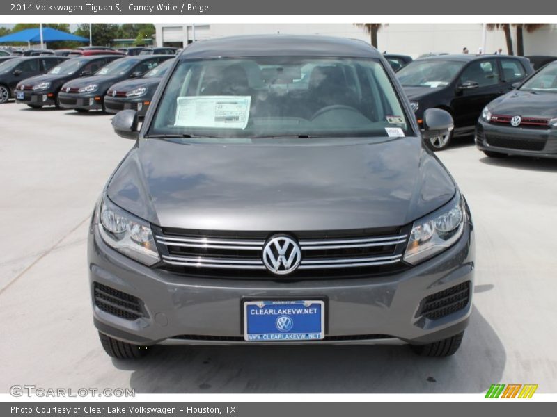 Candy White / Beige 2014 Volkswagen Tiguan S