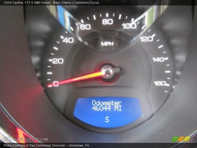 Black Cherry / Cashmere/Cocoa 2009 Cadillac CTS 4 AWD Sedan