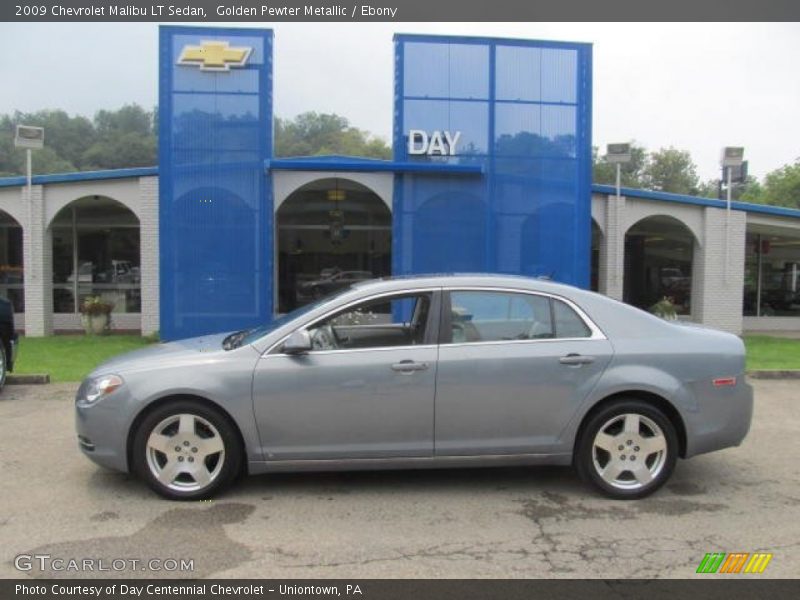 Golden Pewter Metallic / Ebony 2009 Chevrolet Malibu LT Sedan
