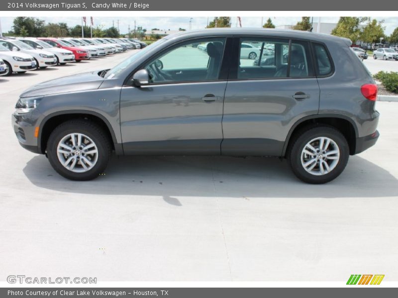 Candy White / Beige 2014 Volkswagen Tiguan S