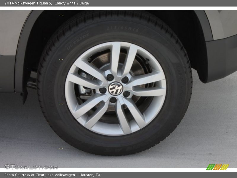 Candy White / Beige 2014 Volkswagen Tiguan S