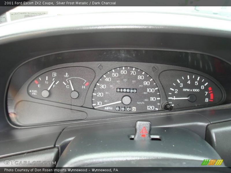Silver Frost Metallic / Dark Charcoal 2001 Ford Escort ZX2 Coupe