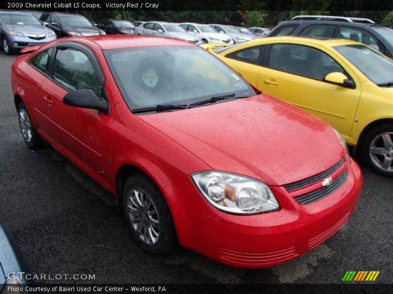 Victory Red / Gray 2009 Chevrolet Cobalt LS Coupe