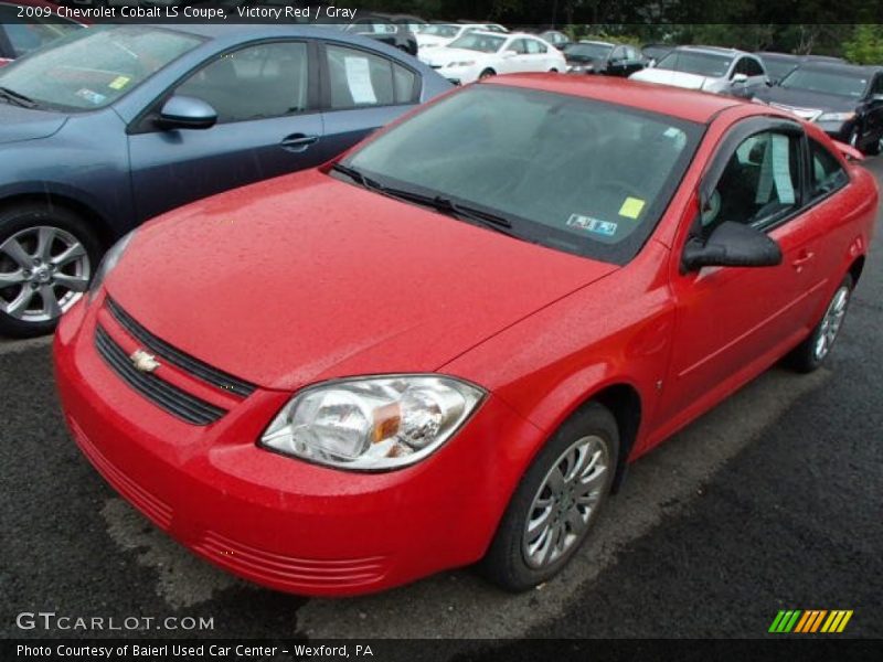 Victory Red / Gray 2009 Chevrolet Cobalt LS Coupe