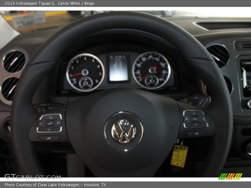 Candy White / Beige 2014 Volkswagen Tiguan S