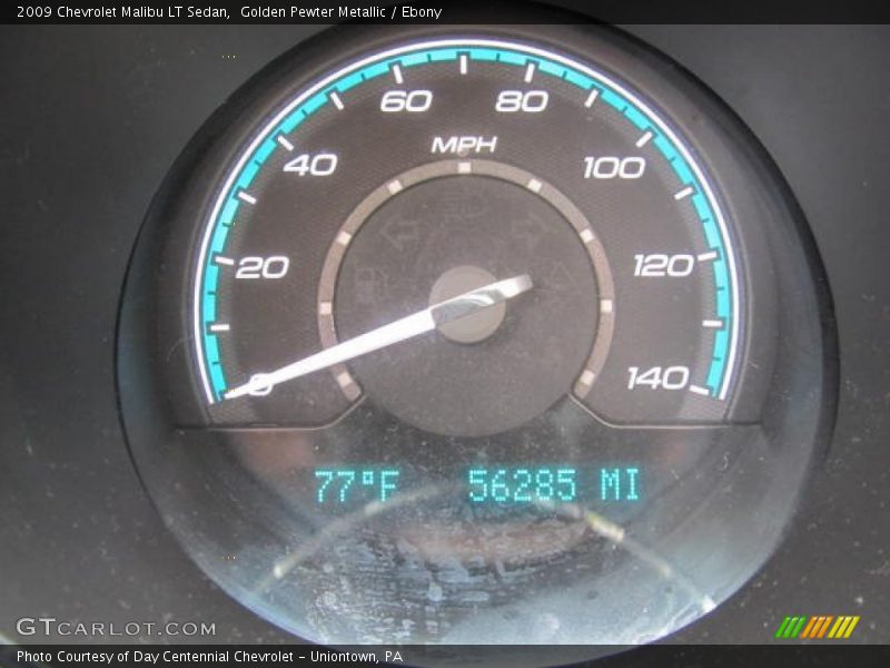 Golden Pewter Metallic / Ebony 2009 Chevrolet Malibu LT Sedan