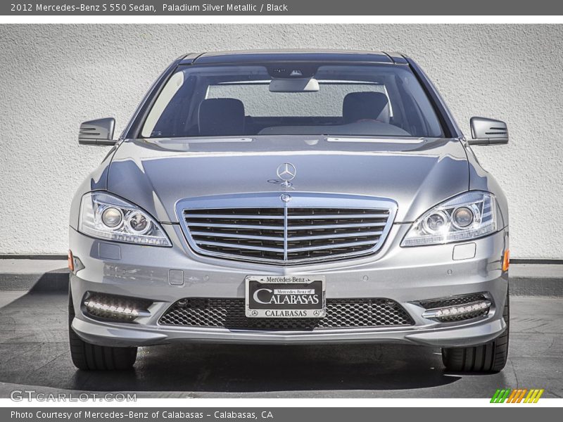 Paladium Silver Metallic / Black 2012 Mercedes-Benz S 550 Sedan