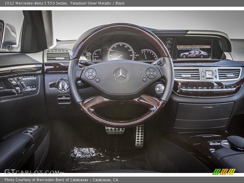 Paladium Silver Metallic / Black 2012 Mercedes-Benz S 550 Sedan