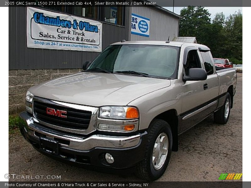 Silver Birch Metallic / Dark Pewter 2005 GMC Sierra 1500 Z71 Extended Cab 4x4