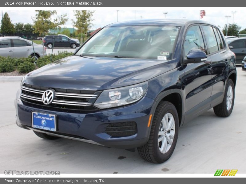 Night Blue Metallic / Black 2014 Volkswagen Tiguan S