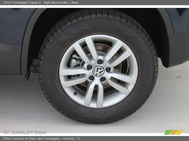 Night Blue Metallic / Black 2014 Volkswagen Tiguan S