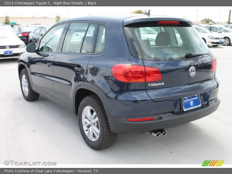 Night Blue Metallic / Black 2014 Volkswagen Tiguan S