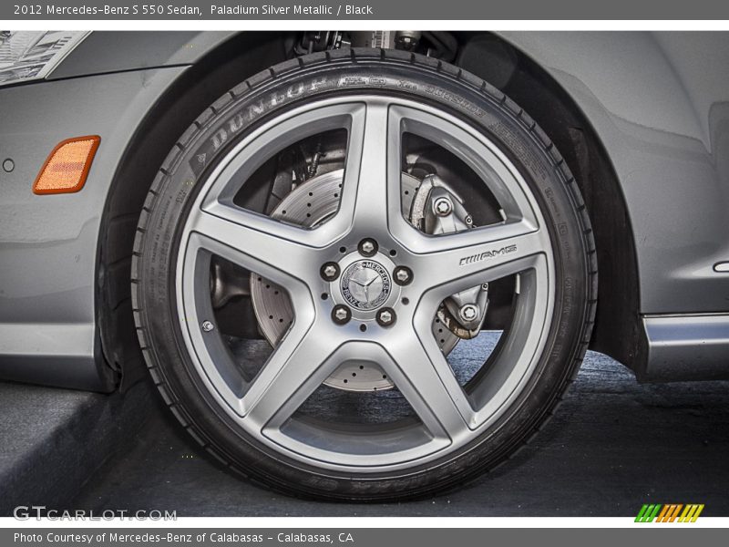 Paladium Silver Metallic / Black 2012 Mercedes-Benz S 550 Sedan