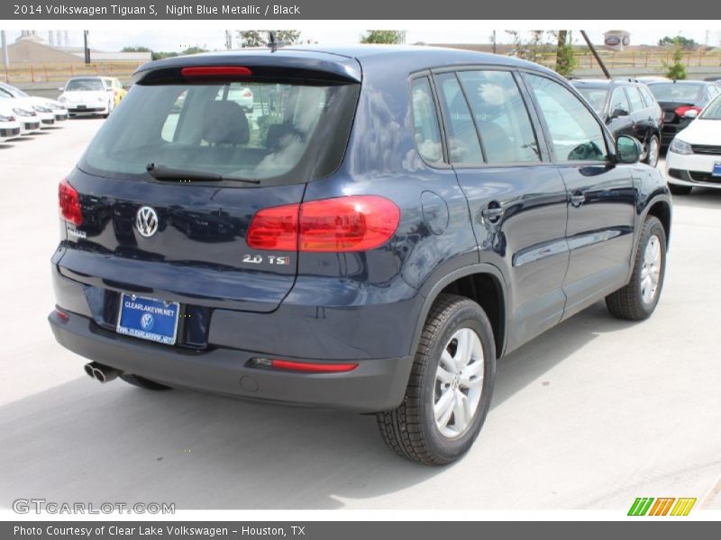 Night Blue Metallic / Black 2014 Volkswagen Tiguan S