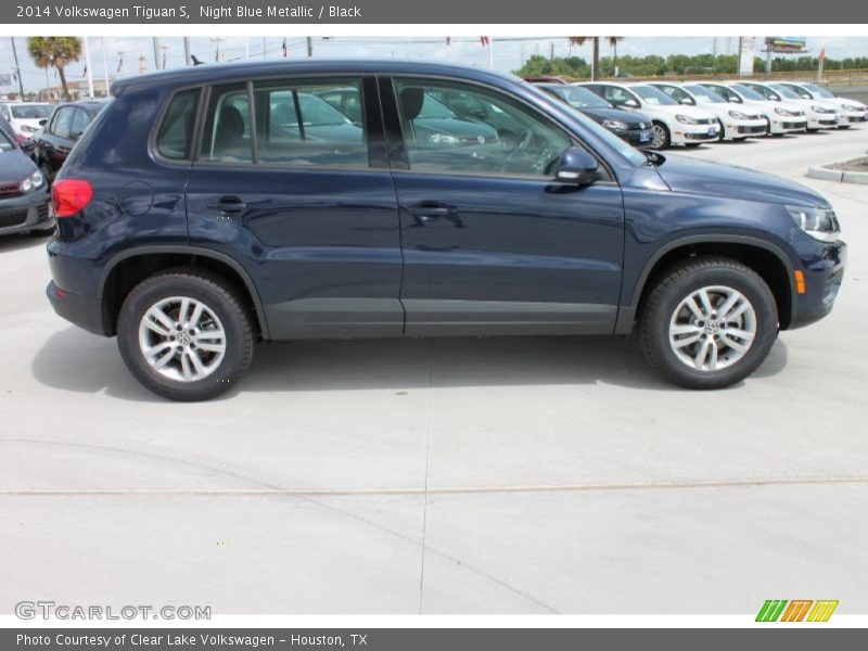 Night Blue Metallic / Black 2014 Volkswagen Tiguan S
