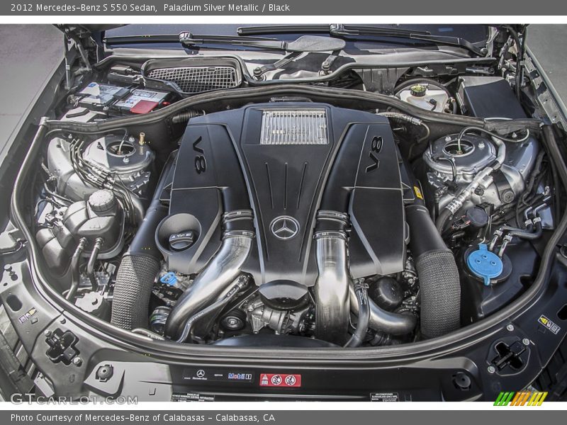 Paladium Silver Metallic / Black 2012 Mercedes-Benz S 550 Sedan