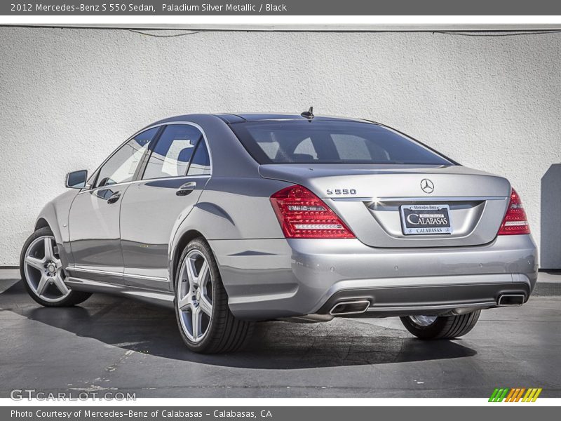 Paladium Silver Metallic / Black 2012 Mercedes-Benz S 550 Sedan