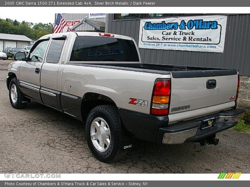 Silver Birch Metallic / Dark Pewter 2005 GMC Sierra 1500 Z71 Extended Cab 4x4