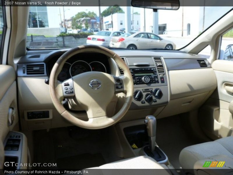Fresh Powder / Beige 2007 Nissan Versa SL