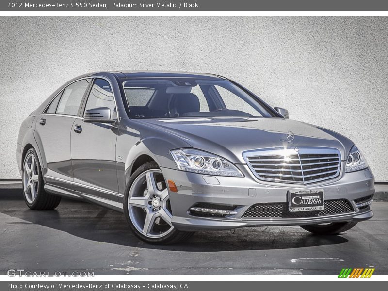 Paladium Silver Metallic / Black 2012 Mercedes-Benz S 550 Sedan