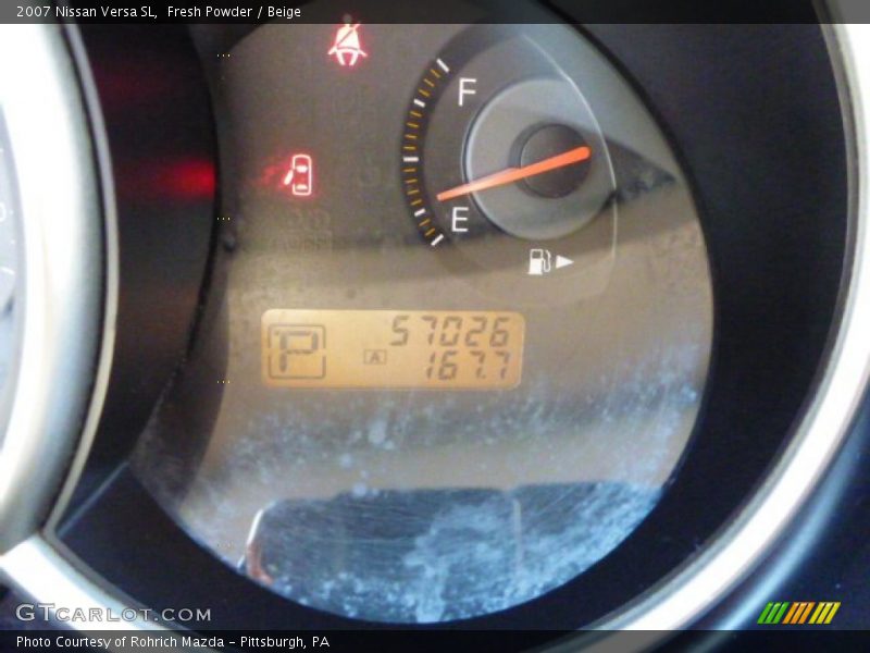 Fresh Powder / Beige 2007 Nissan Versa SL