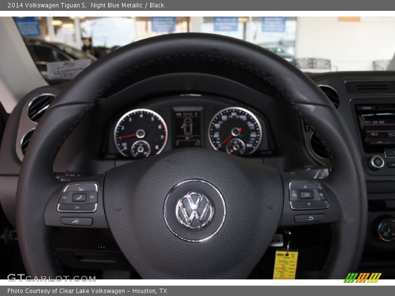 Night Blue Metallic / Black 2014 Volkswagen Tiguan S