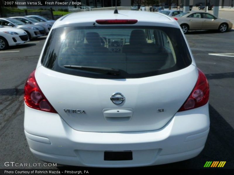 Fresh Powder / Beige 2007 Nissan Versa SL