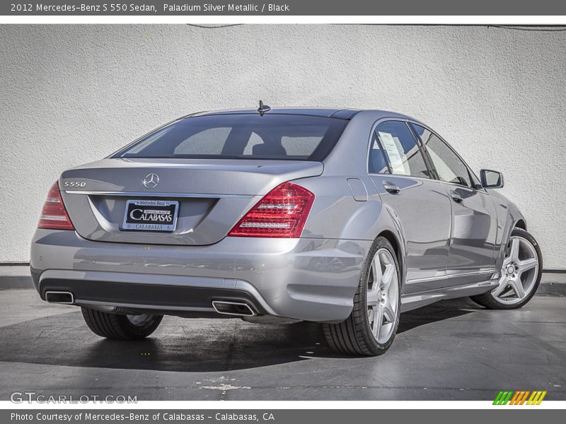 Paladium Silver Metallic / Black 2012 Mercedes-Benz S 550 Sedan