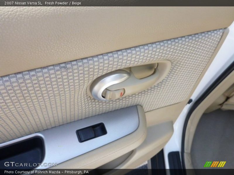 Fresh Powder / Beige 2007 Nissan Versa SL